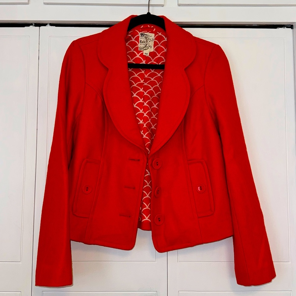 NWOT stunning orange 🍊tailored coat / blazer M